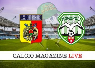 Catanzaro Monopoli cronaca diretta live risultato in tempo reale