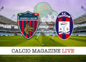 Cosenza Crotone cronaca diretta live risultato in tempo reale