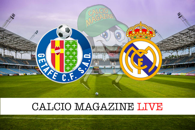 Getafe Real Madrid cronaca diretta live risultato in tempo reale