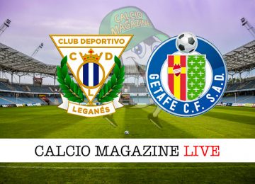 Leganes Getafe cronaca diretta live risultato in tempo reale