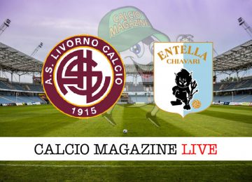 Livorno Virtus Entella cronaca diretta live risultato in tempo reale