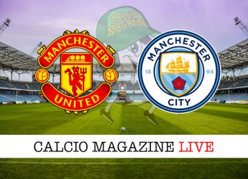 Manchester United Manchester City cronaca diretta live risultato in tempo reale