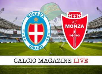 Novara Monza cronaca diretta live risultato in tempo reale