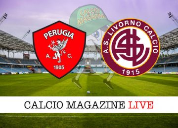 Perugia Livorno cronaca diretta live risultato in tempo reale