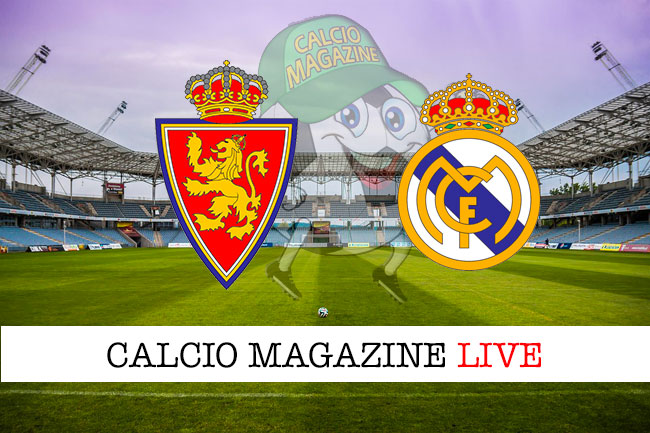 Real Saragozza Real Madrid cronaca diretta live risultato in tempo reale