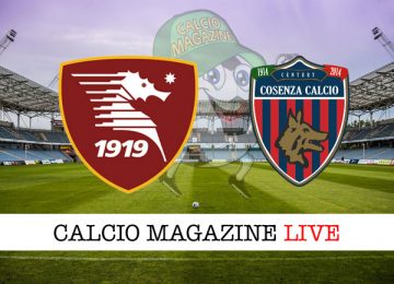 Salernitana Cosenza cronaca diretta live risultato in tempo reale