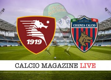 Salernitana Cosenza cronaca diretta live risultato in tempo reale