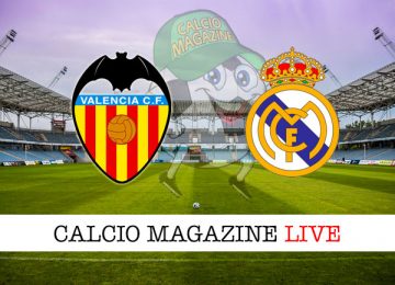 Valencia Real Madrid cronaca diretta live risultato in tempo reale