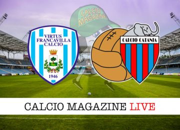 Virtus Francavilla Catania cronaca diretta live risultato in tempo reale