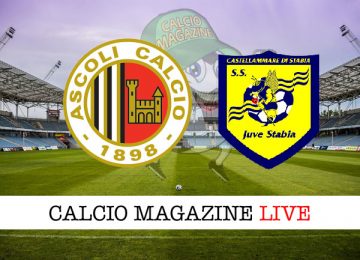 Ascoli Juve Stabia cronaca diretta live risultato in tempo reale