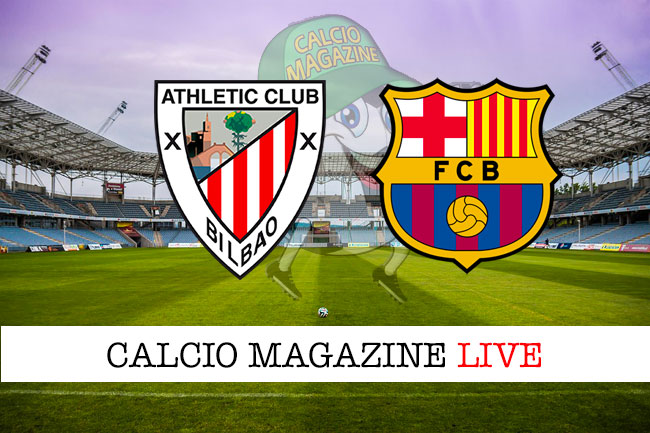 Athletic Bilbao Barcellona cronaca diretta live risultato in tempo reale