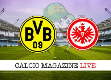 Borussia Dortmund Eintracht Francoforte cronaca diretta live risultato in tempo reale