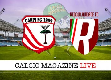 Carpi Reggio Audace cronaca diretta live risultato in tempo reale