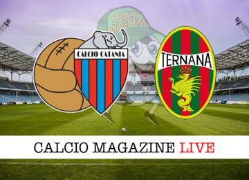 Catania Ternana cronaca diretta live risultato in tempo reale