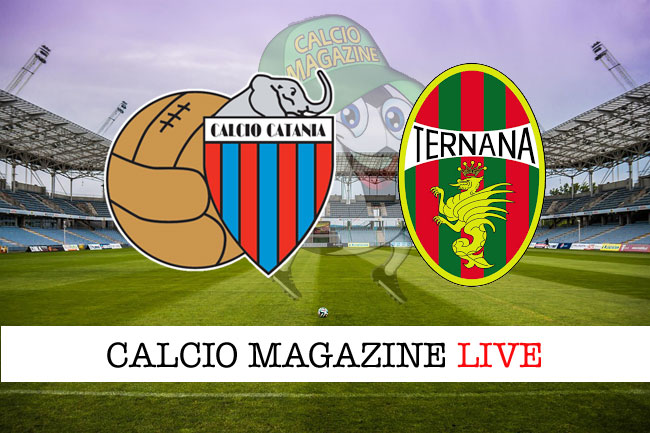 Catania Ternana cronaca diretta live risultato in tempo reale