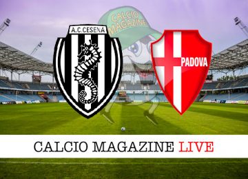 Cesena Padova cronaca diretta live risultato in tempo reale