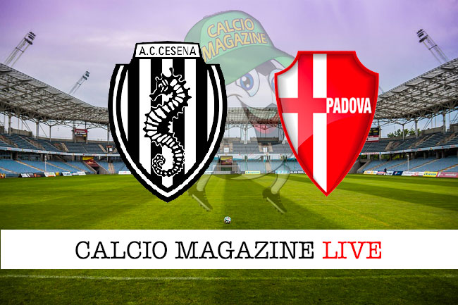 Cesena Padova cronaca diretta live risultato in tempo reale