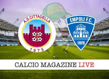 Cittadella Empoli cronaca diretta live risultato in tempo reale