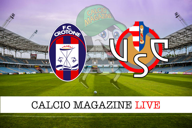 Crotone Cremonese cronaca diretta live risultato in tempo reale