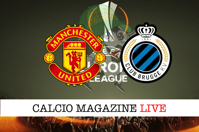 Manchester United Club Brugge cronaca diretta live risultato in tempo reale