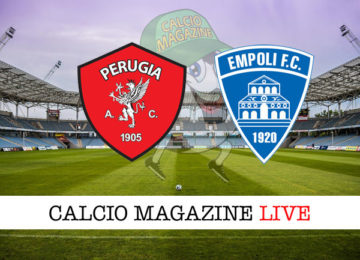 Perugia Empoli cronaca diretta live risultato in tempo reale