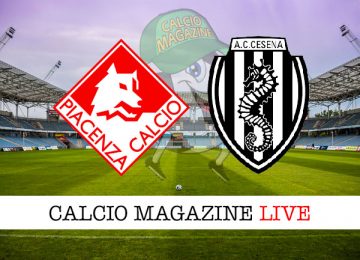 Piacenza Cesena cronaca diretta live risultato in tempo reale