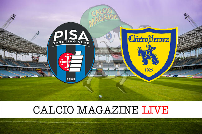 Pisa Chievo Verona cronaca diretta live risultato in tempo reale