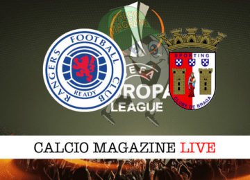 Rangers Braga cronaca diretta live risultato in tempo reale