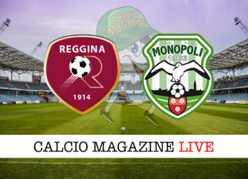 Reggina Monopoli cronaca diretta live risultato in tempo reale