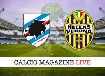 Sampdoria Hellas Verona cronaca diretta live risultato in tempo reale