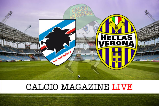 Sampdoria - Hellas Verona, le formazioni ufficiali del match dalle ore 14.15