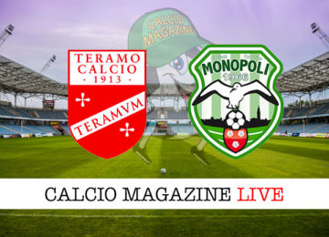 Teramo Monopoli cronaca diretta live risultato in tempo reale