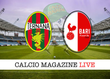 Ternana Bari cronaca diretta live risultato in tempo reale