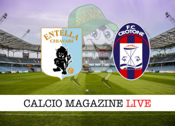 Virtus Entella Crotone cronaca diretta live risultato in tempo reale