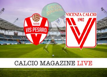 Vis Pesaro Vicenza cronaca diretta live risultato in tempo reale