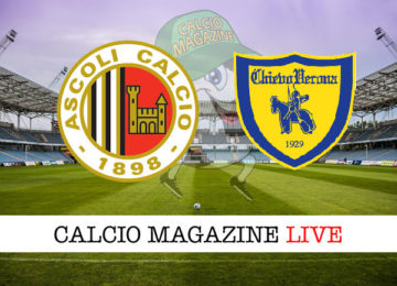 Ascoli Chievo Verona cronaca diretta live risultato in tempo reale