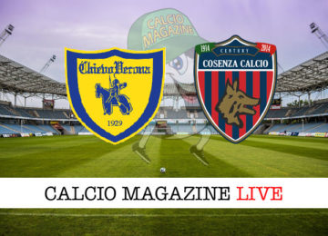 ChievoVerona Cosenza cronaca diretta live risultato in tempo reale