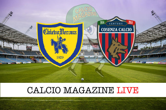 ChievoVerona Cosenza cronaca diretta live risultato in tempo reale