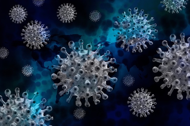 coronavirus blue night