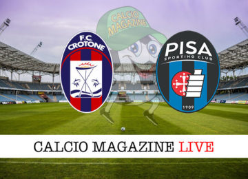 Crotone Pisa cronaca diretta live risultato in tempo reale