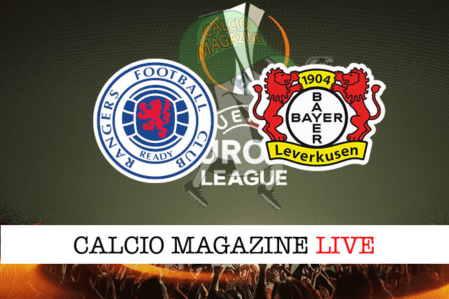 Glasgow Rangers Bayer Leverkusen cronaca diretta live risultato in tempo reale