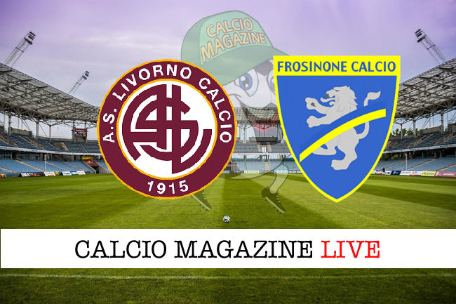 Livorno Frosinone cronaca diretta live risultato in tempo reale