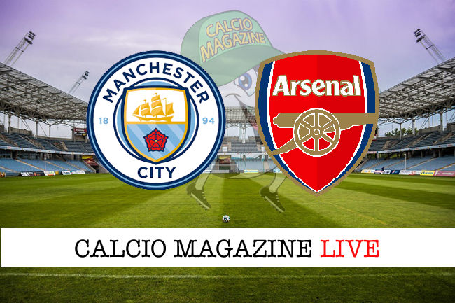 Manchester City Arsenal cronaca diretta live risultato in tempo reale