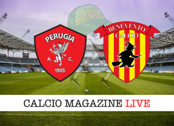 Perugia Benevento cronaca diretta live risultato in tempo reale