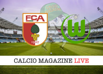 Augsburg Wolfsburg cronaca diretta live risultato in tempo reale