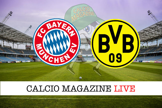 Bayern Monaco Borussia Dortmund cronaca diretta live risultato in tempo reale