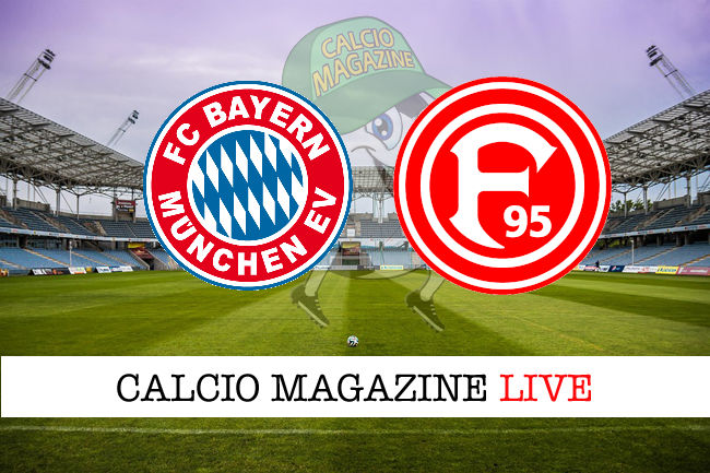 Bayern Monaco Fortuna Dusseldorf cronaca diretta live risultato in tempo reale