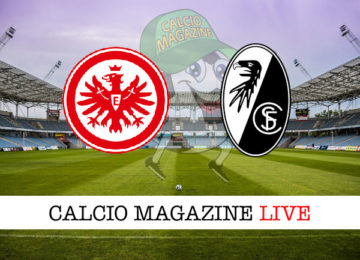 Eintracht Francoforte Friburgo cronaca diretta live risultato in tempo reale