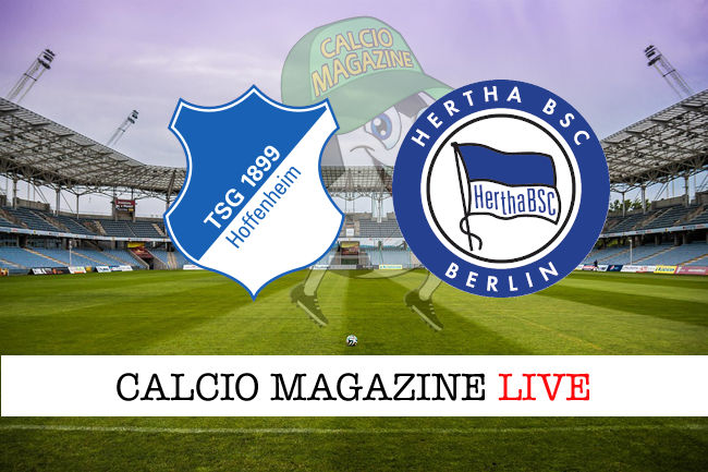 Hoffenheim Hertha Berlino cronaca diretta live risultato in tempo reale