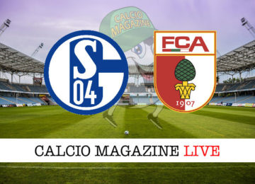 Schalke 04 Augsburg cronaca diretta live risultato in tempo reale